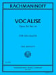 Vocalise, Op. 34, No. 14 for Six Cellos cover